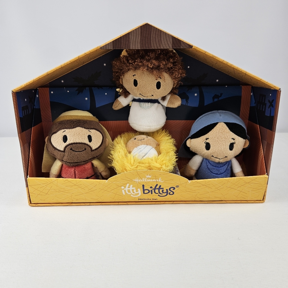 Hallmark Itty Bittys Nativity Set Plush Toys Holiday Christmas - Picture 2 of 12